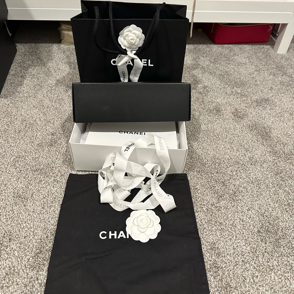 Chanel Black and White Gift Set for mini or small bag